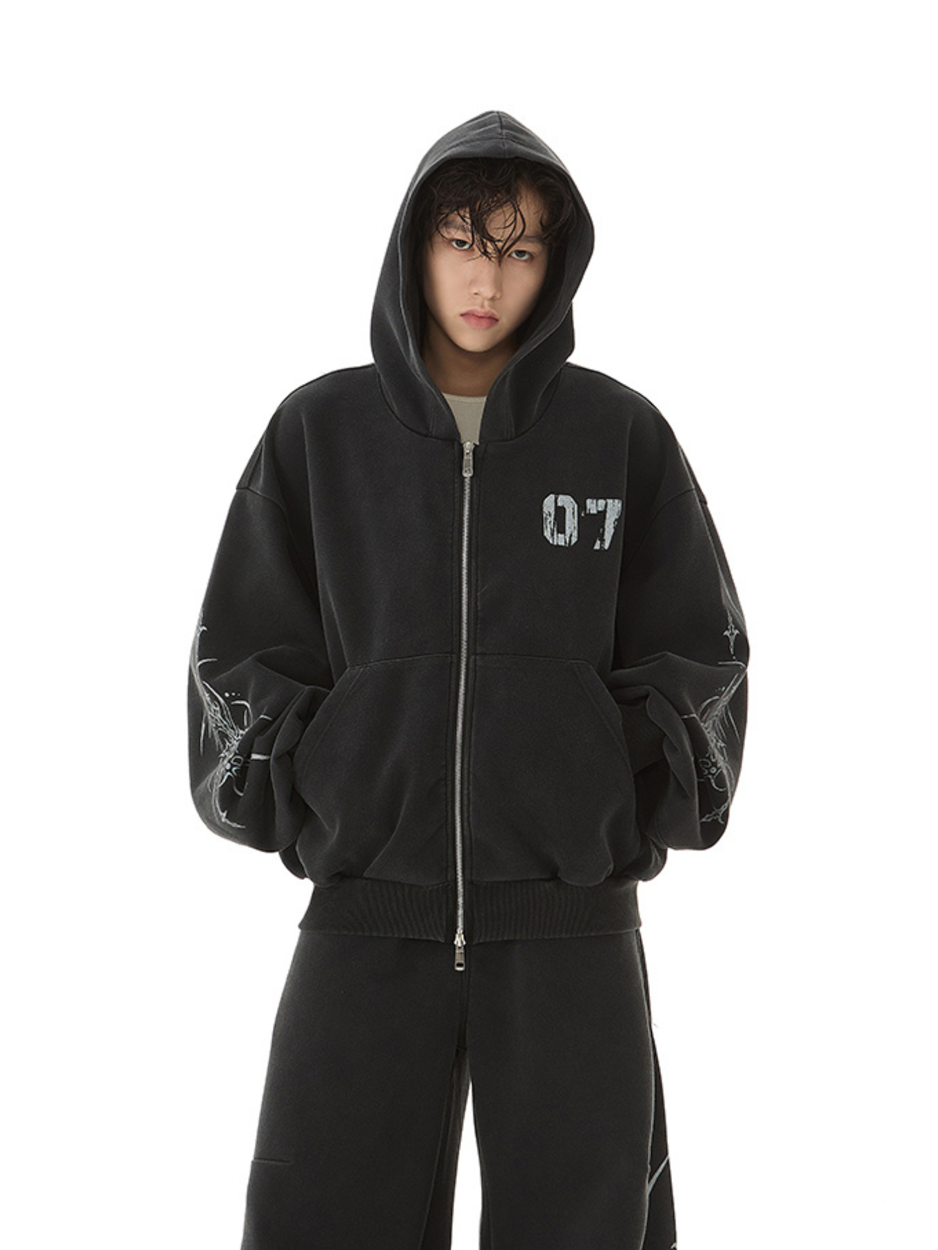QS331B zip hoodie