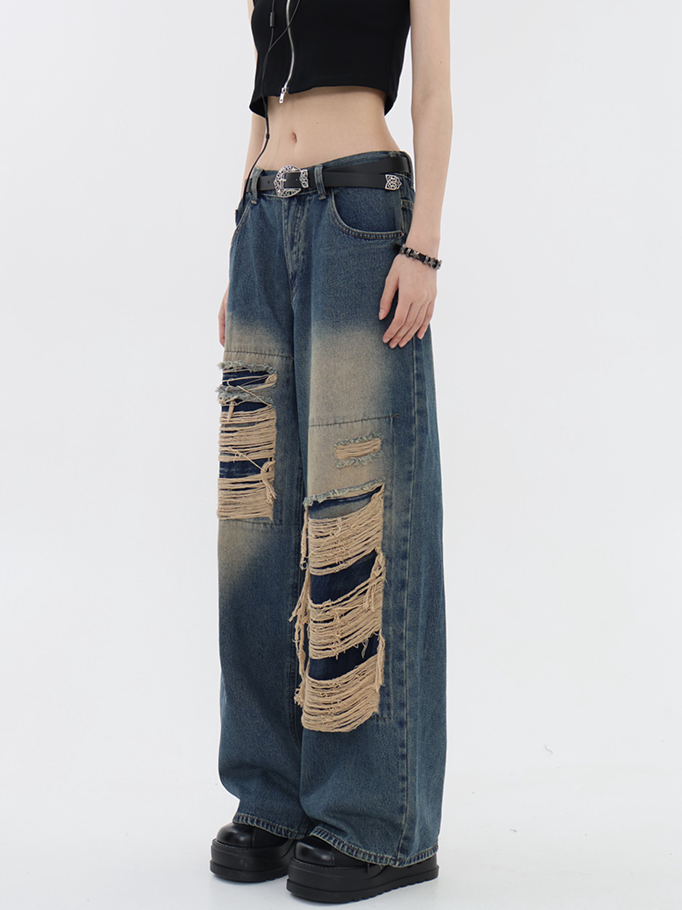 QS558 damage denim