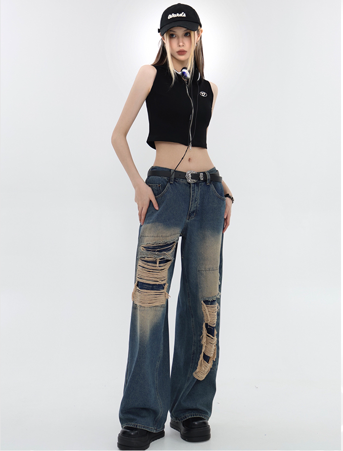 QS558 damage denim