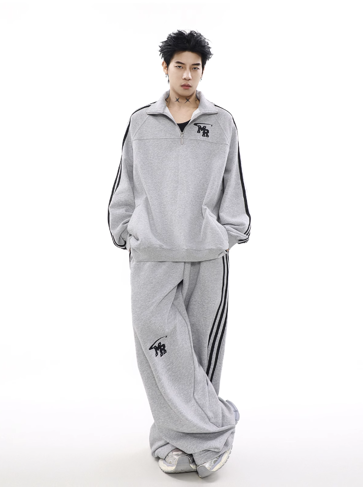 QS119A half zip sweater