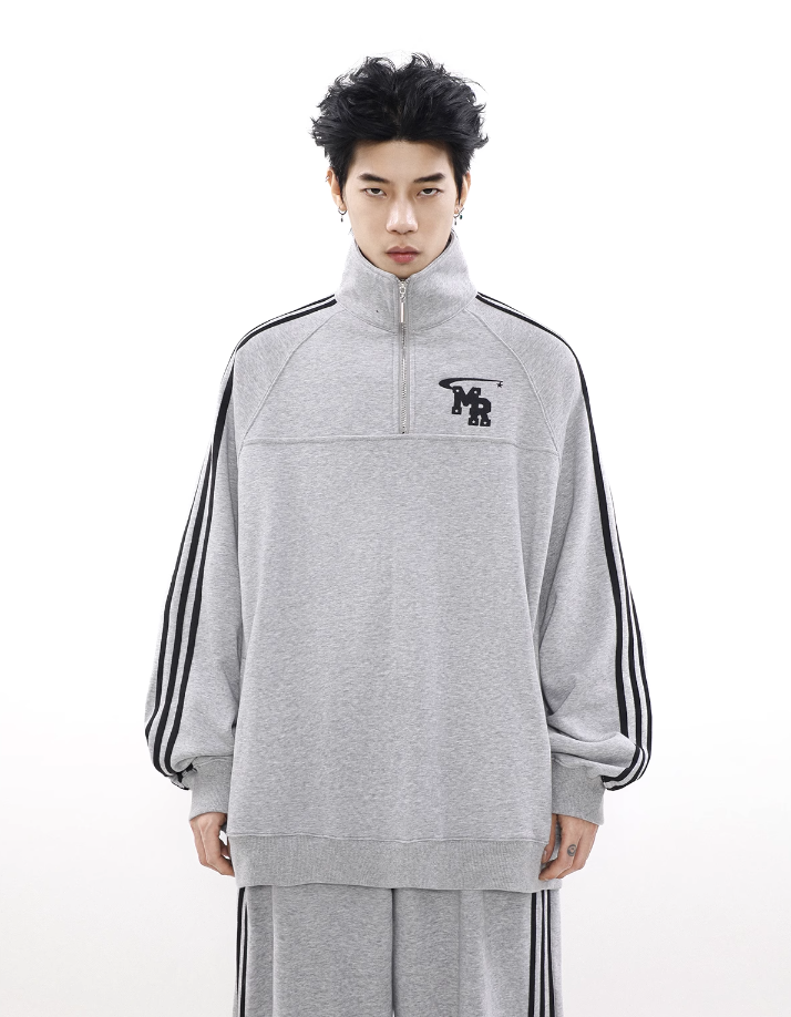 QS119A half zip sweater