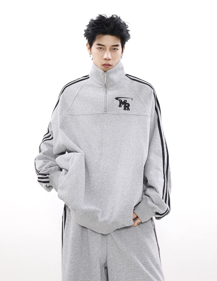 QS119A half zip sweater