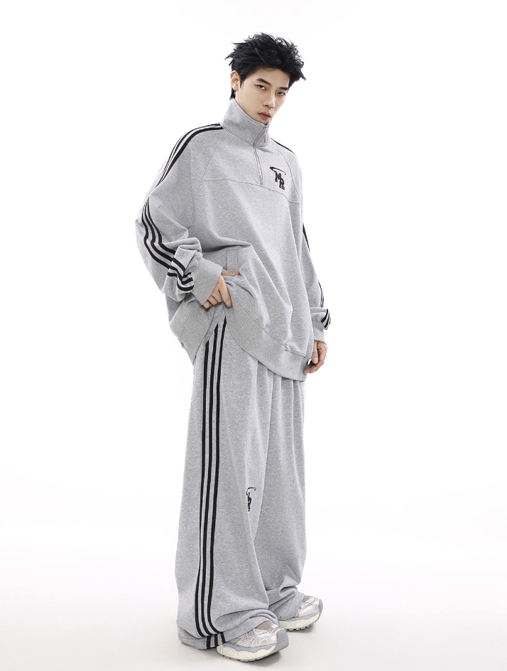 QS119A half zip sweater