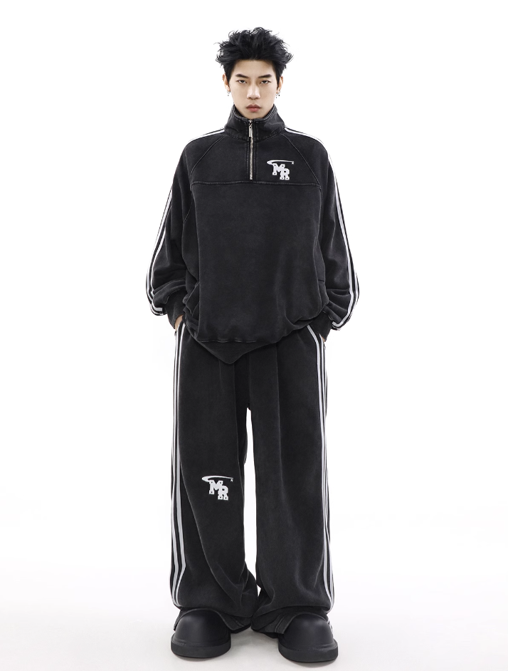 QS119A half zip sweater