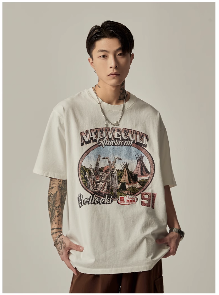 QS620A retro wash tee