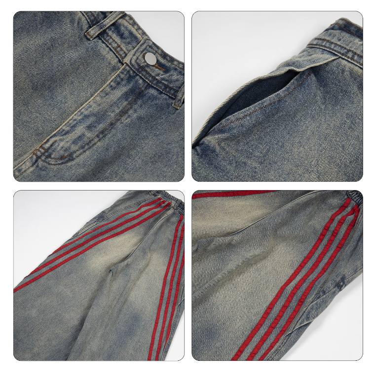 QS690A line wide denim