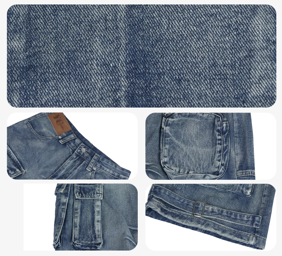 QS035B multi pocket denim