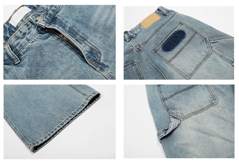 QS154B wash denim