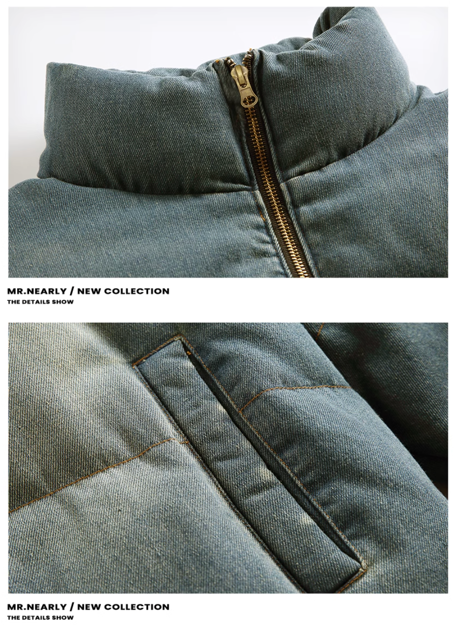 QS164B denim down jacket
