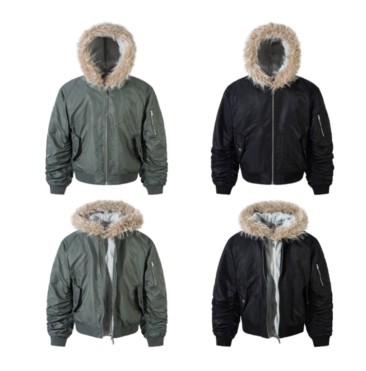 QS263B hoodie bomber jacket