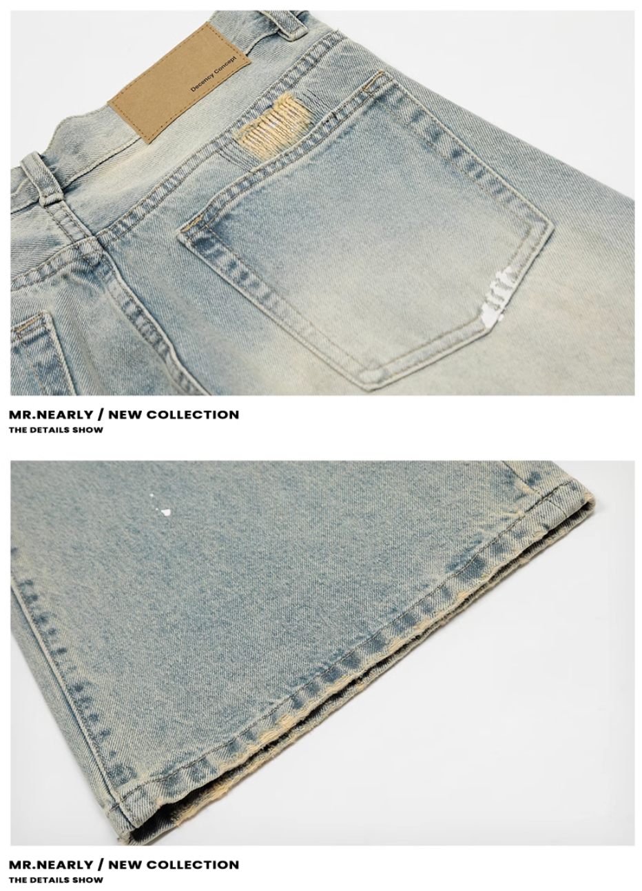 QS289B damage denim