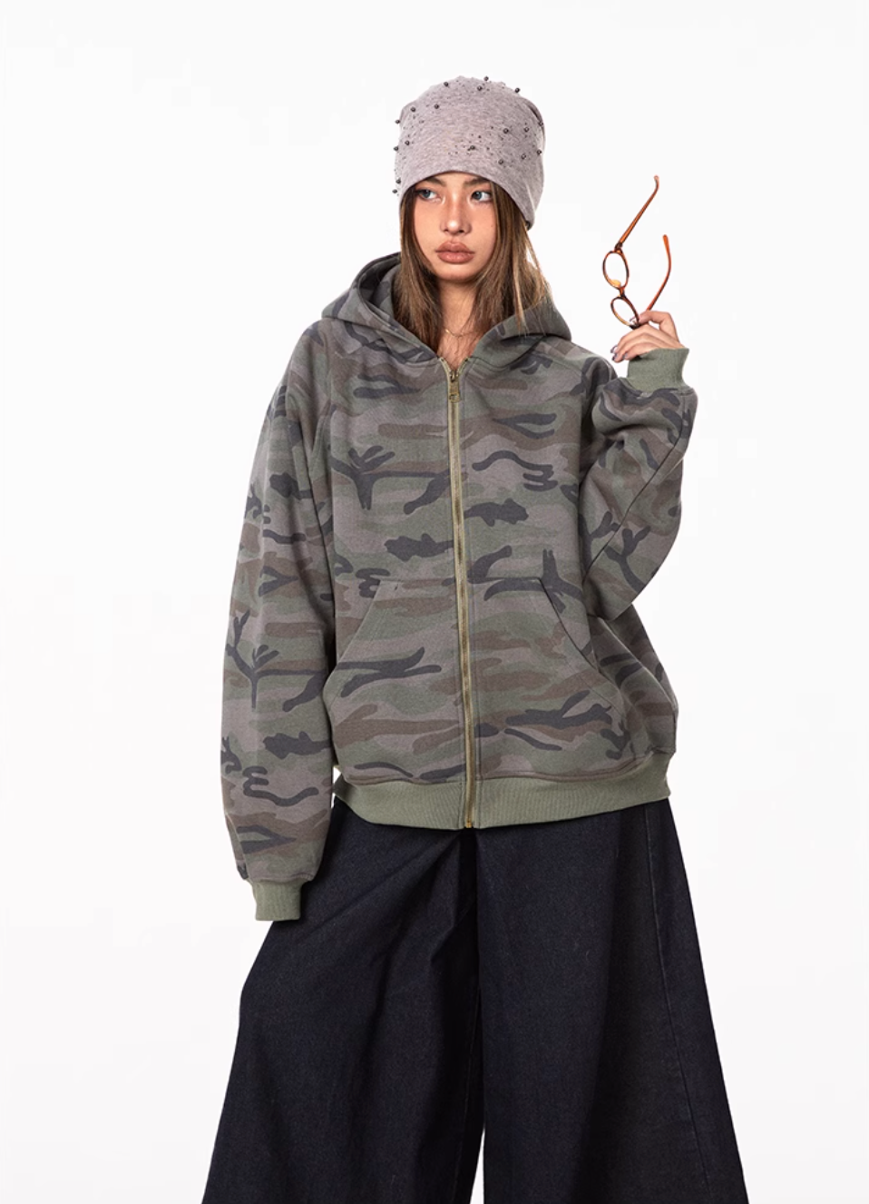 QS361B camouflage hoodie