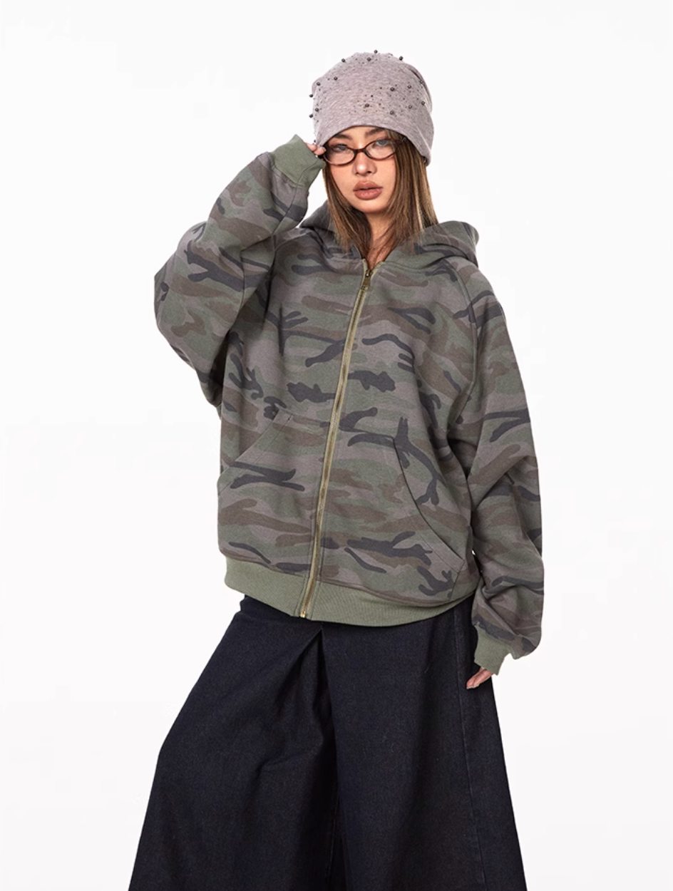 QS361B camouflage hoodie