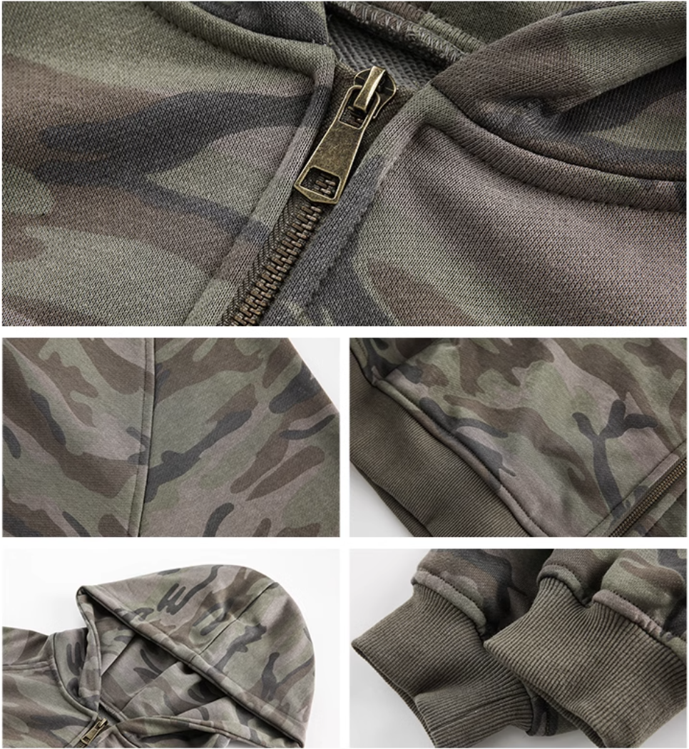 QS361B camouflage hoodie