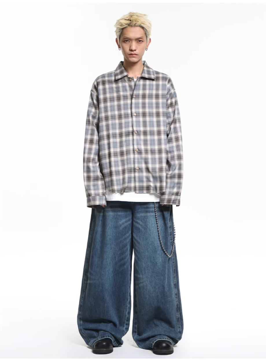 QS364B check shirts