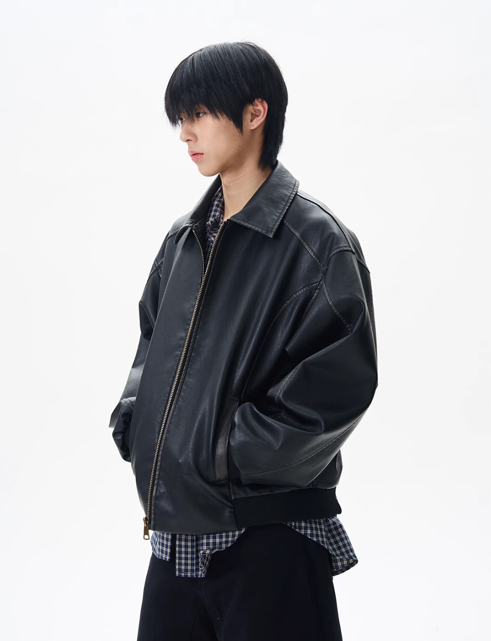 QS365B leather jacket