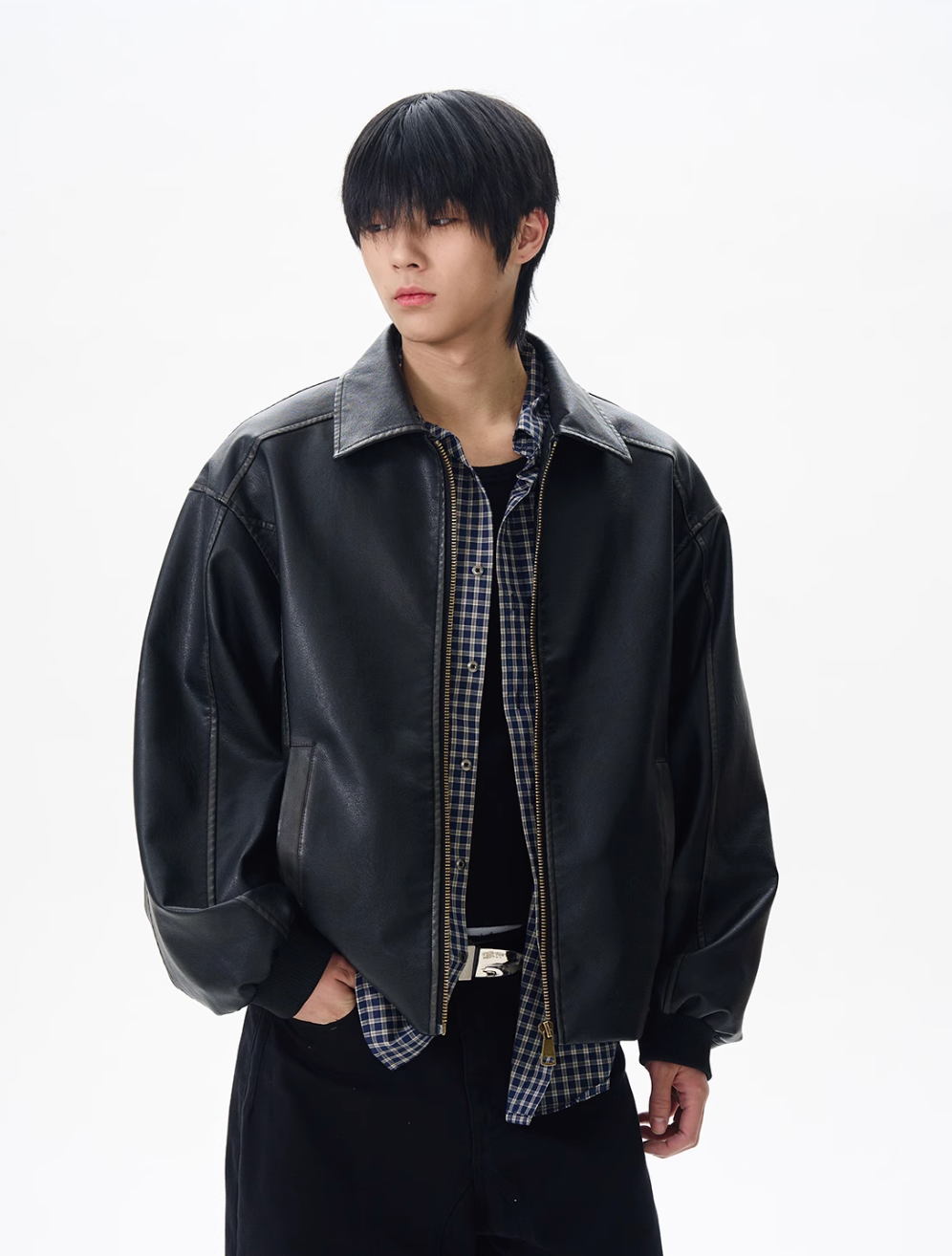 QS365B leather jacket