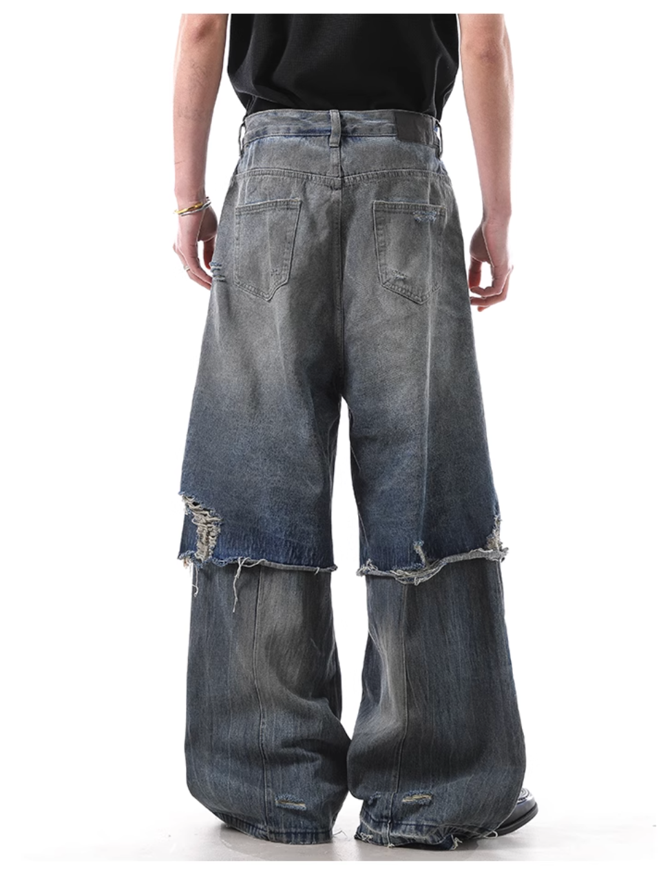 QS372B layered denim