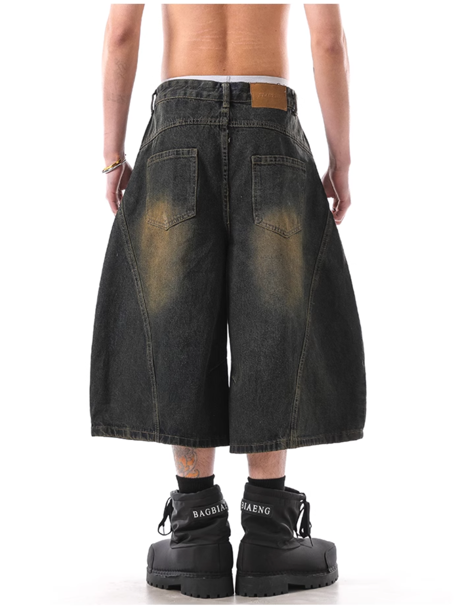 QS379B denim shorts