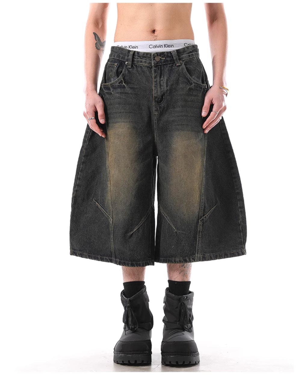 QS379B denim shorts