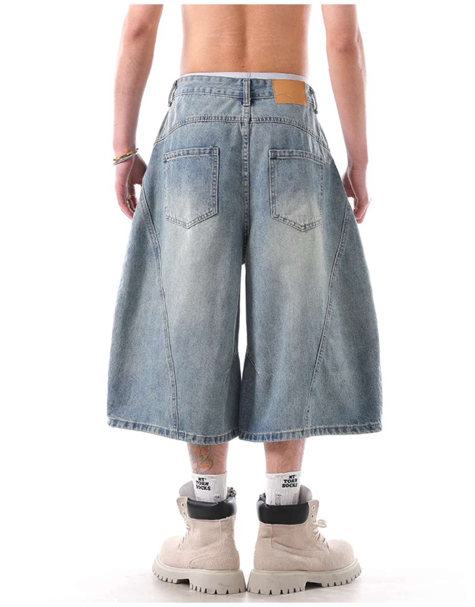 QS379B denim shorts