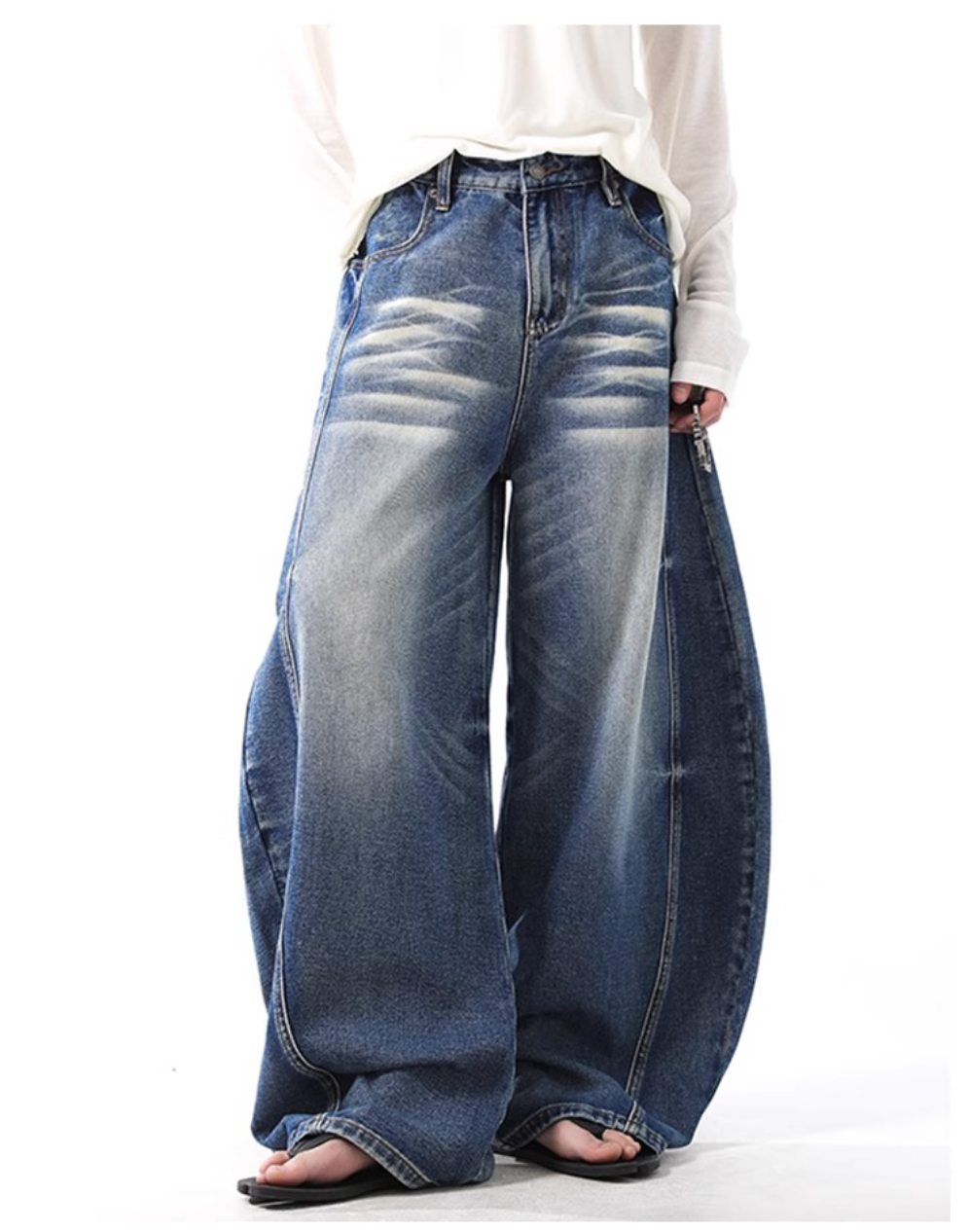 QS380B wash denim