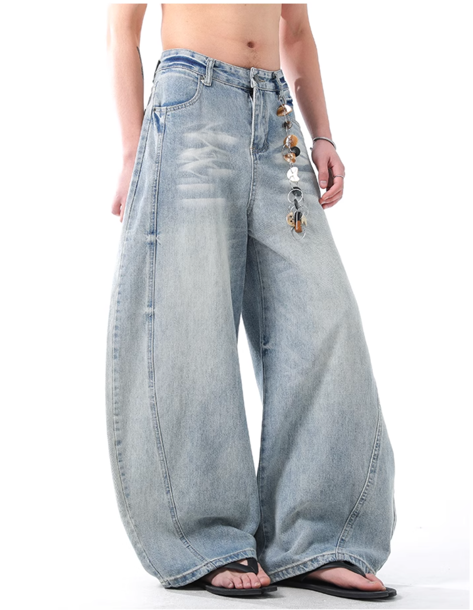 QS380B wash denim