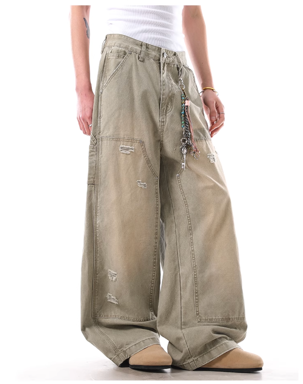 QS388B wash denim
