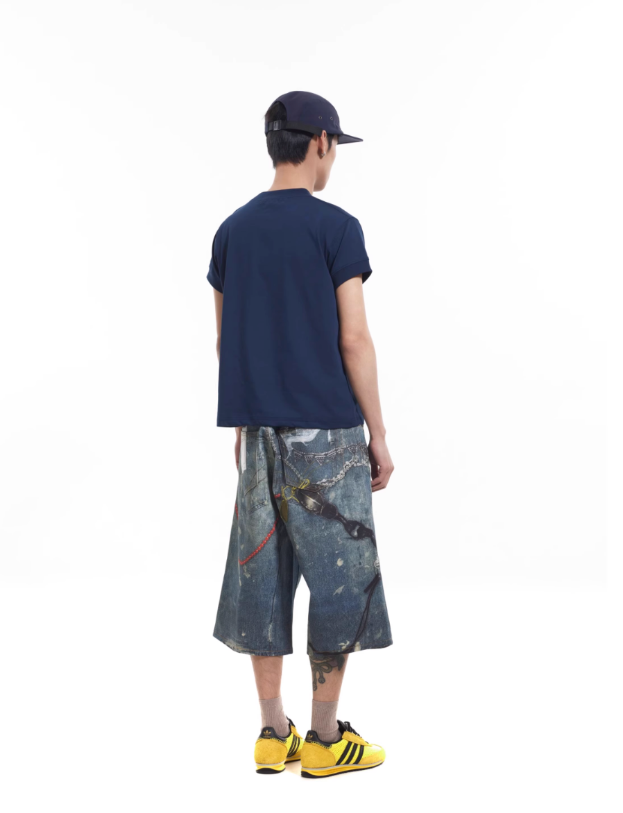 QS393B print shorts