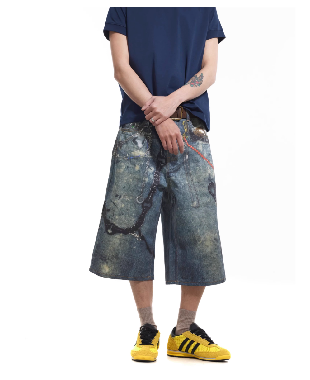 QS393B print shorts
