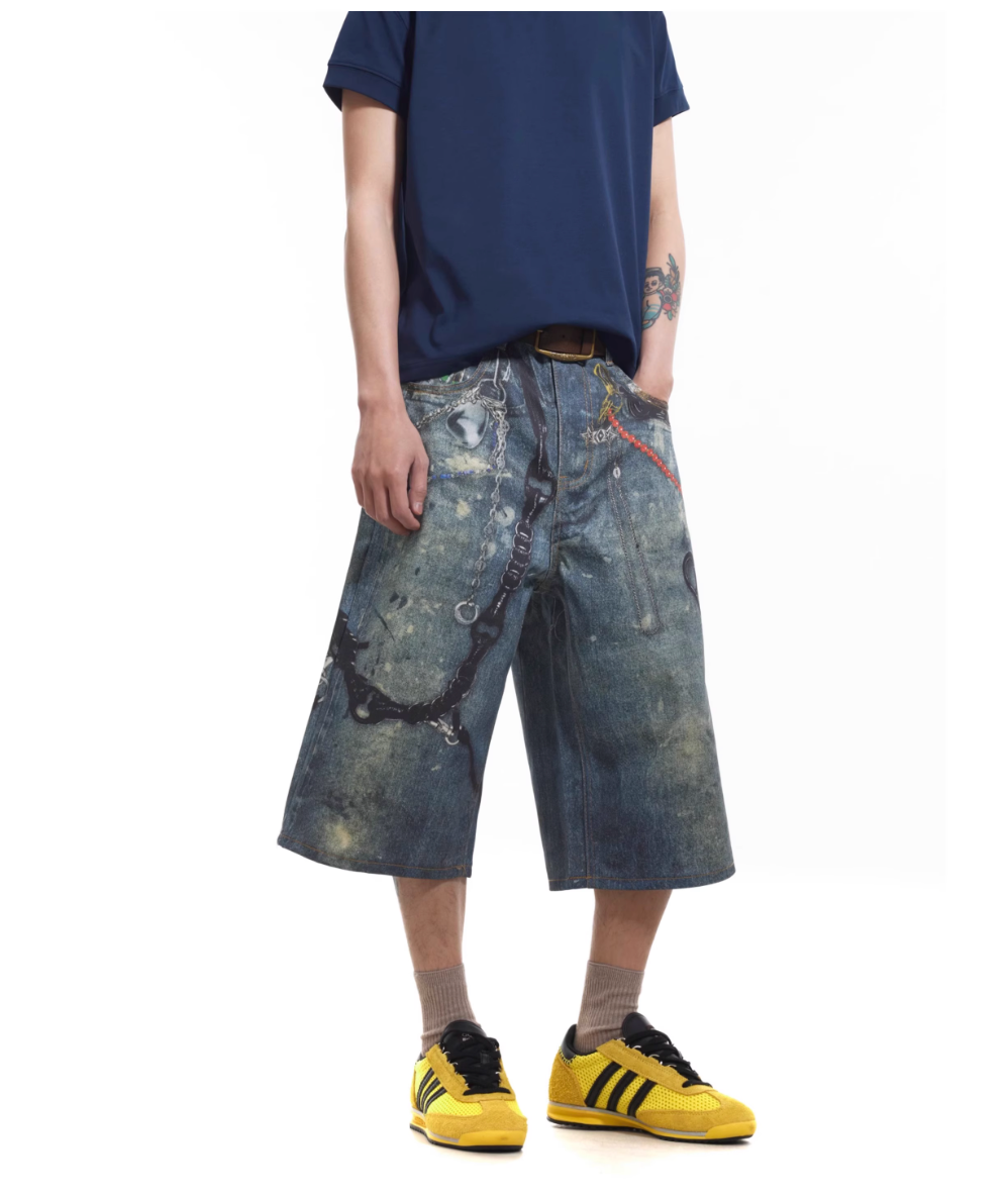 QS393B print shorts