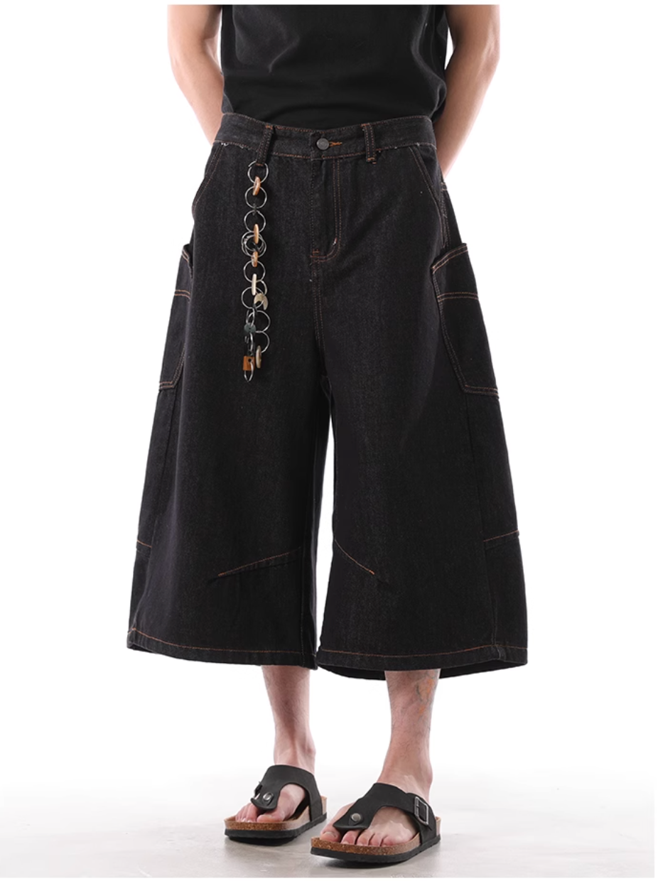 QS395B denim shorts