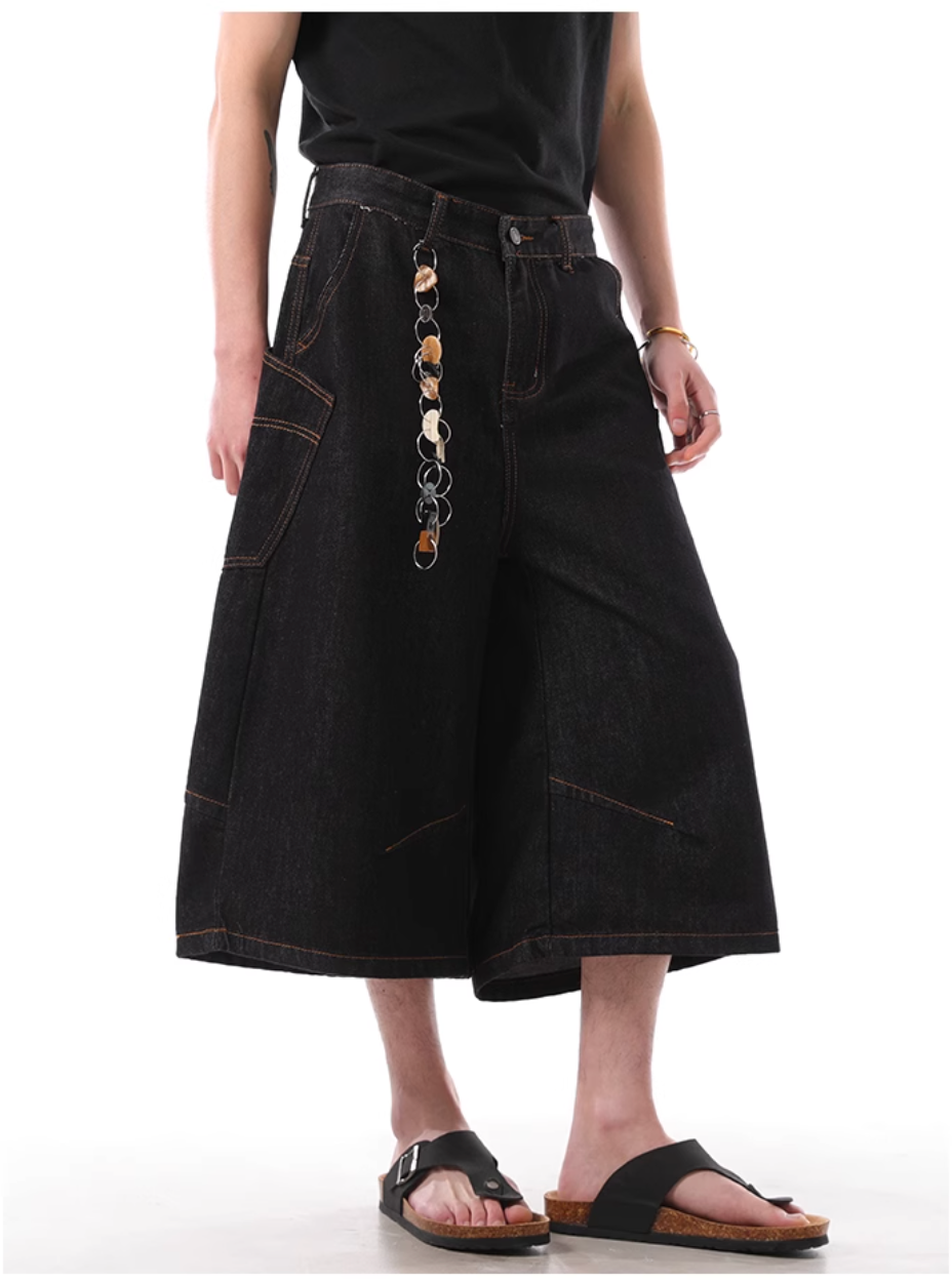 QS395B denim shorts