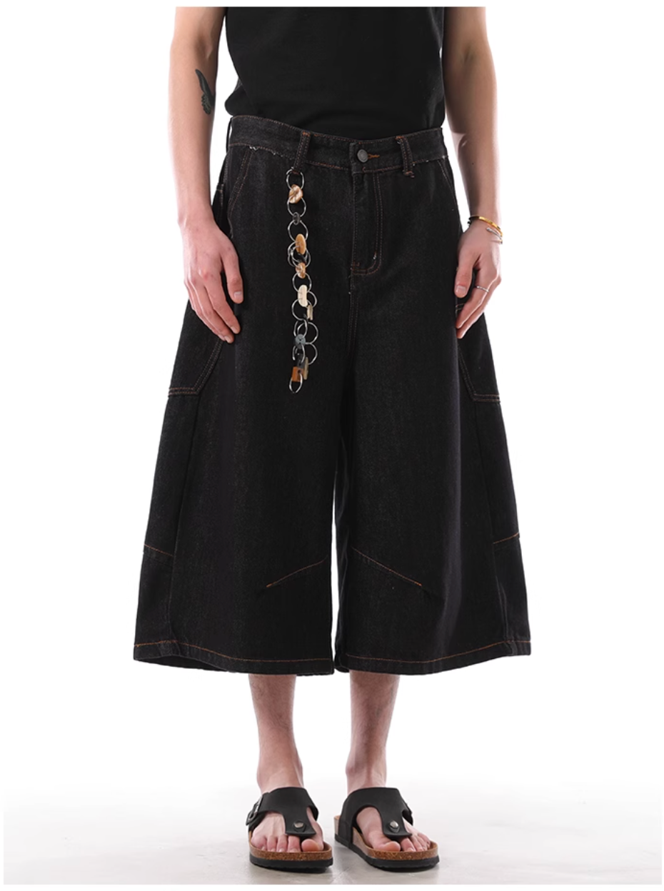 QS395B denim shorts