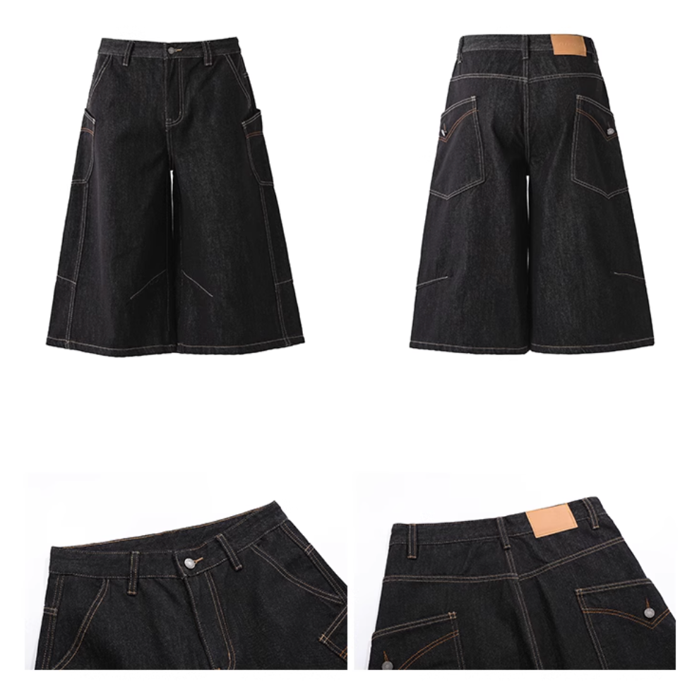 QS395B denim shorts
