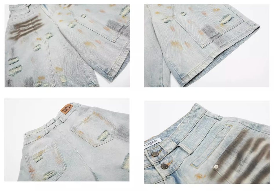 QS553B denim shorts