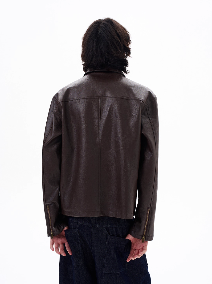 QS650B leather jacket