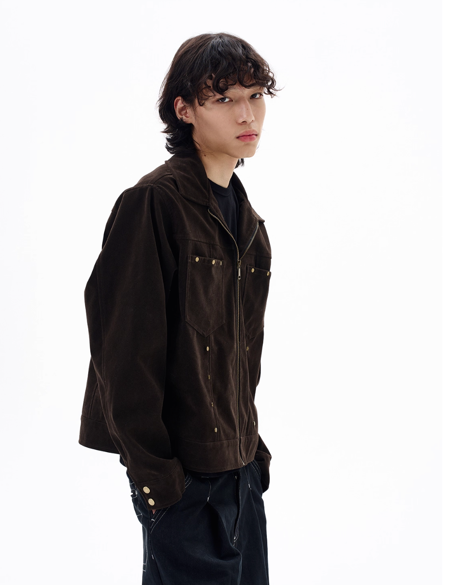 QS651B suede jacket