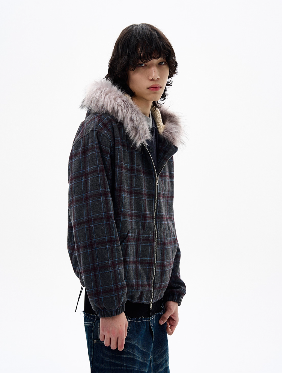 QS657B fur hoodie