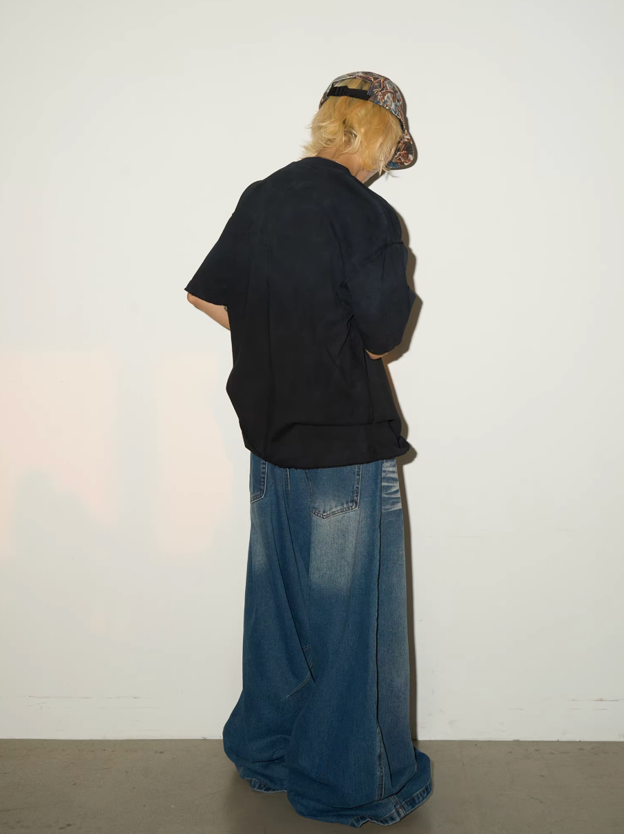 QS744B wash denim