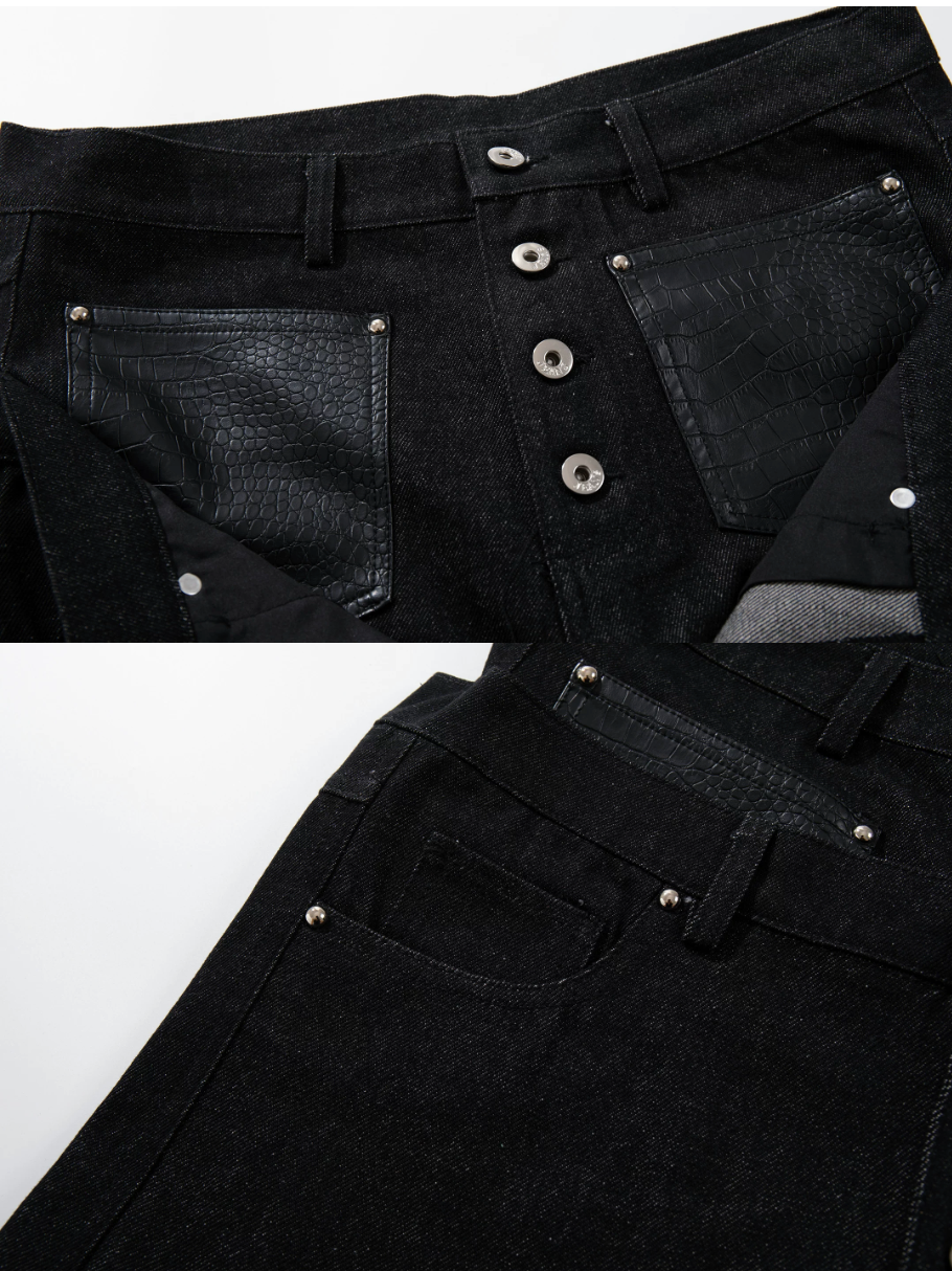 QS873B double waist denim