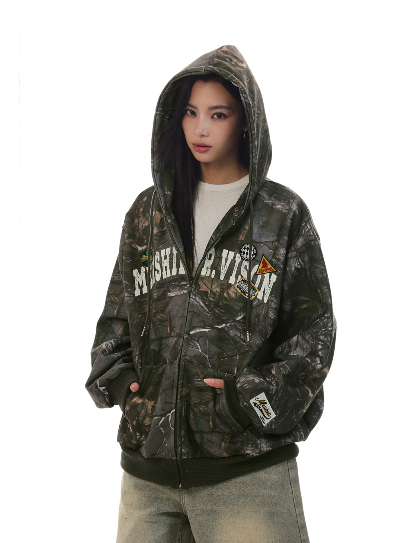 QS321B zip hoodie