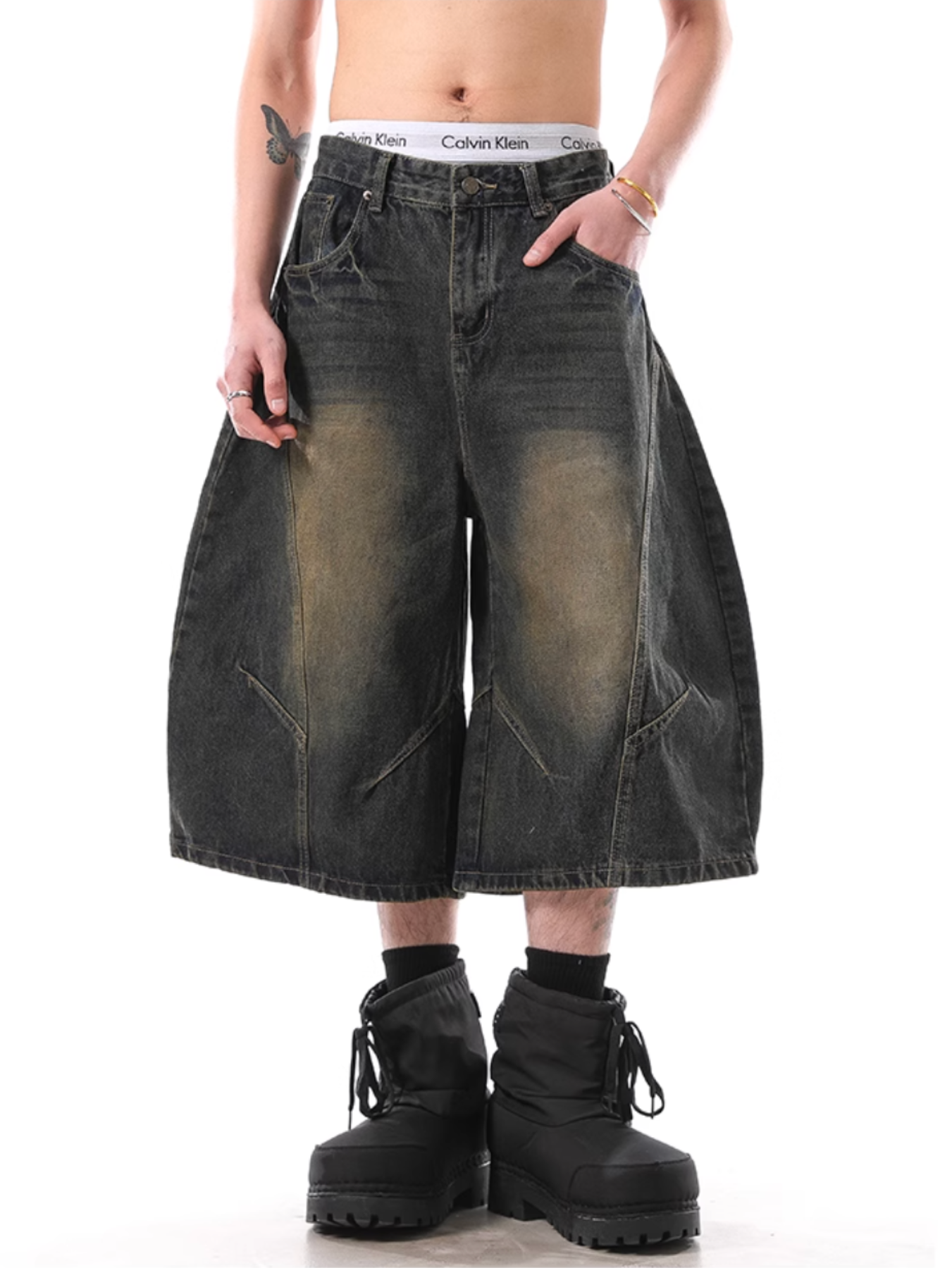 QS379B denim shorts