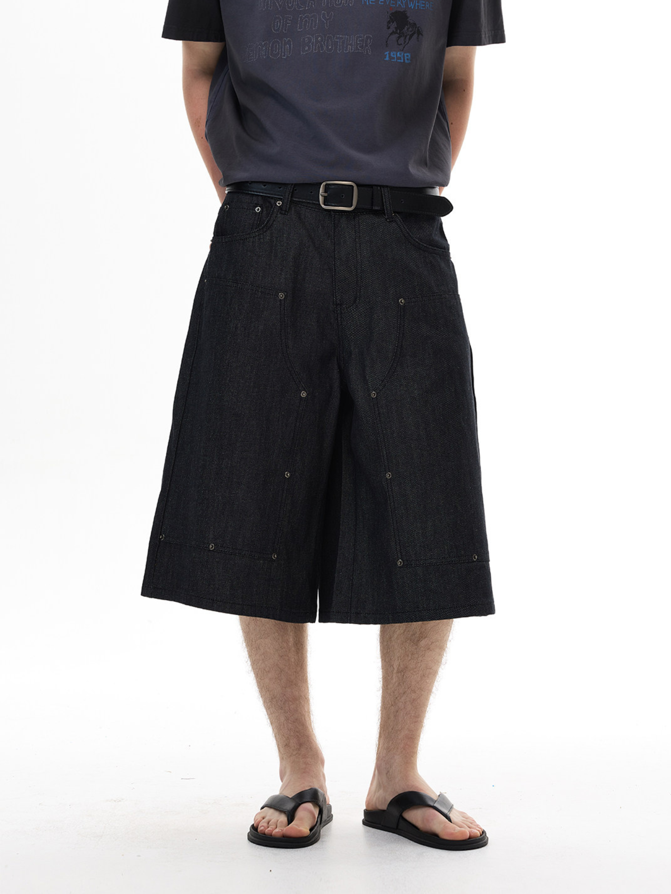 QS823B denim shorts