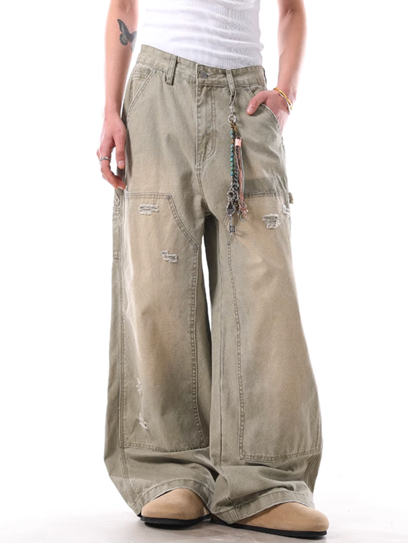 QS388B wash denim