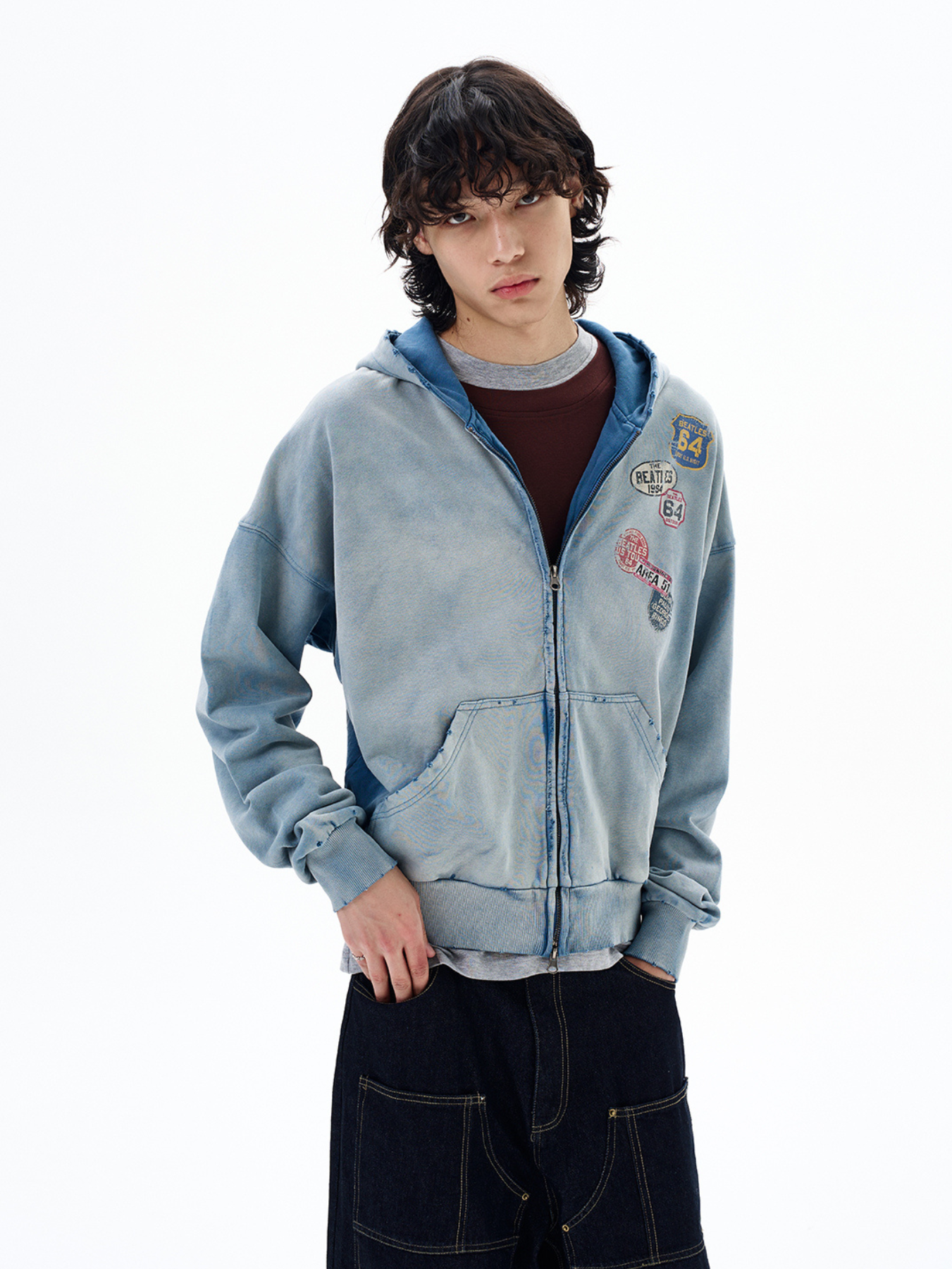QS637B zip hoodie