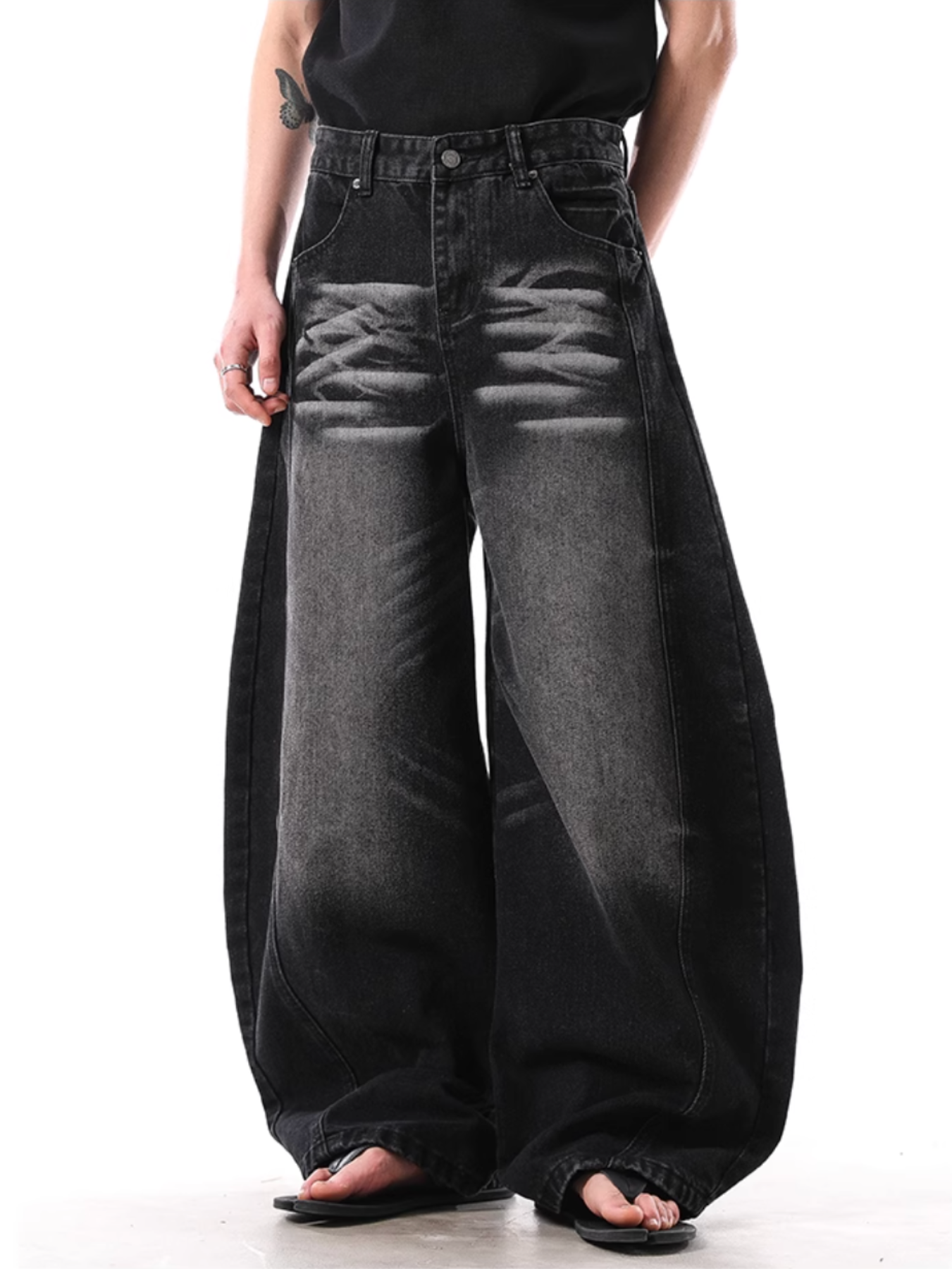 QS380B wash denim