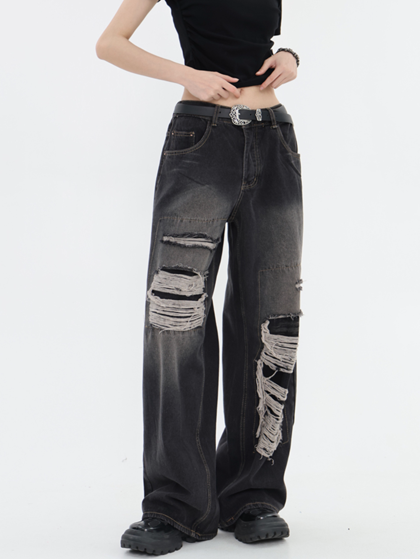 QS558 damage denim