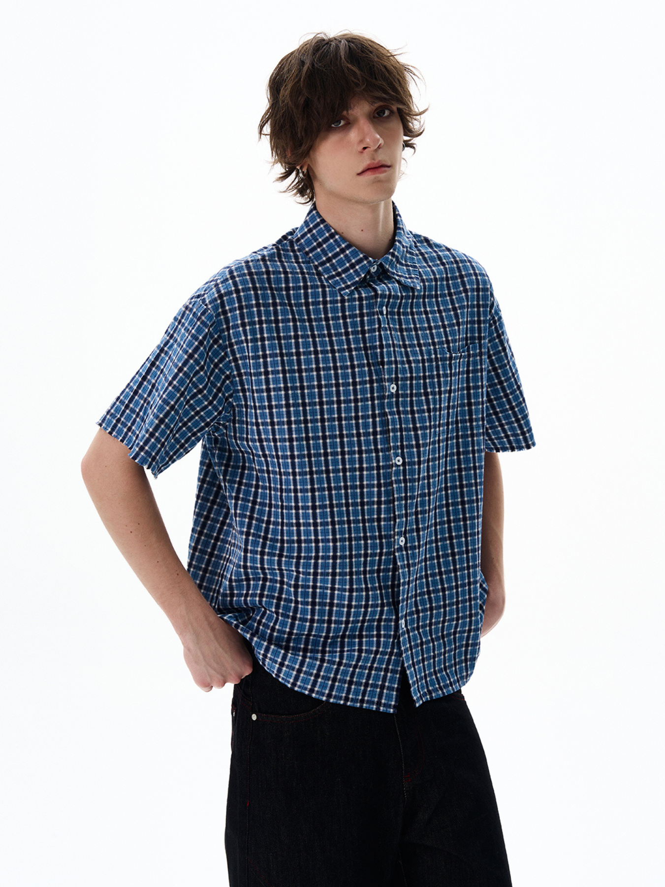 QS411B check shirts