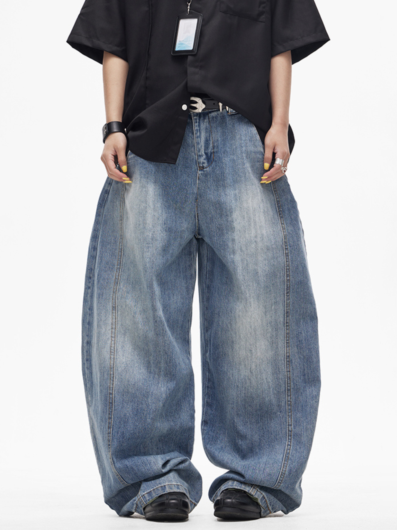 QS417B wide denim